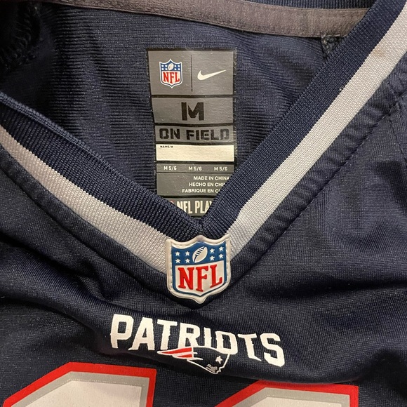 Nike NFL Patriots Kids Navy Edelman 11 Football Jersey, Size M ( sz 5-6) - Picture 4 of 4
